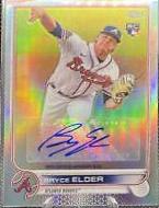 2022 Topps Chrome Update Autographs Bryce Elder #AC-BE card