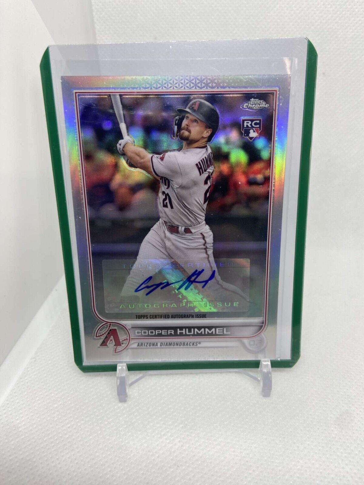 2022 Topps Chrome Update Autographs Cooper Hummel #AC-CH card