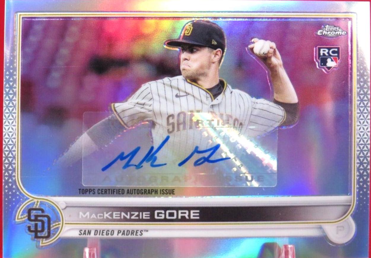 2022 Topps Chrome Update Autographs MacKenzie Gore #AC-MG card