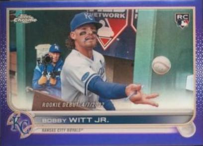 2022 Topps Chrome Update Bobby Witt Jr. [Purple] #USC176 card