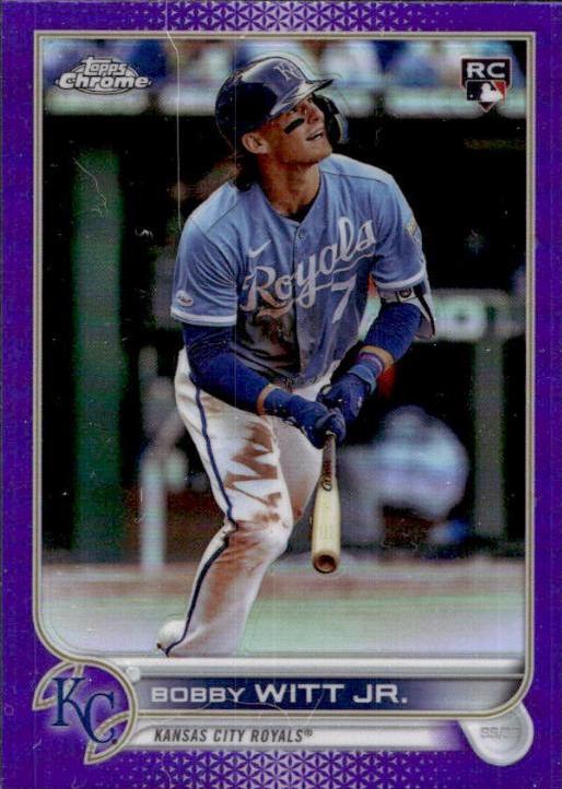 2022 Topps Chrome Update Bobby Witt Jr. [Purple] #USC35 card