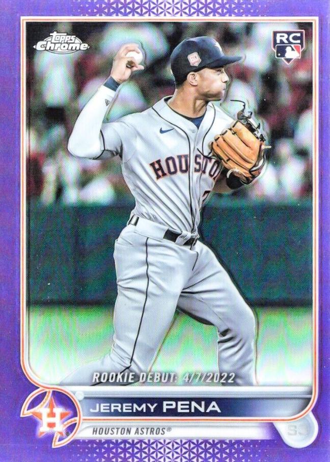 2022 Topps Chrome Update Jeremy Pena [Purple] #USC126 card