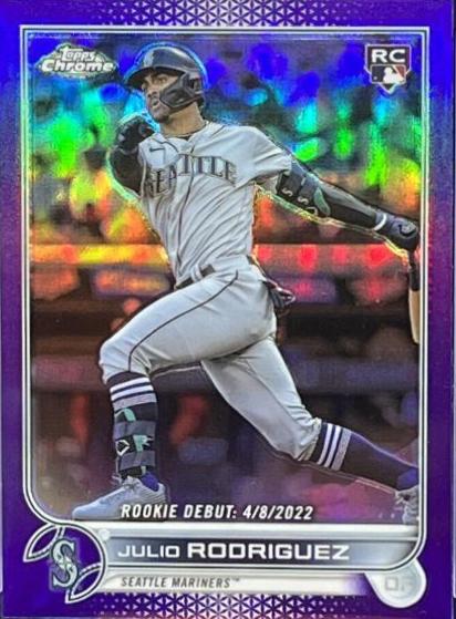 2022 Topps Chrome Update Julio Rodriguez [Purple] #USC165 card