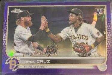 2022 Topps Chrome Update Oneil Cruz [Purple] #USC74 card