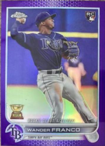 2022 Topps Chrome Update Wander Franco [Purple] #USC200 card