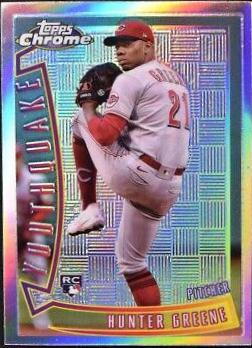 2022 Topps Chrome Youthquake Hunter Greene #YQ-4 card