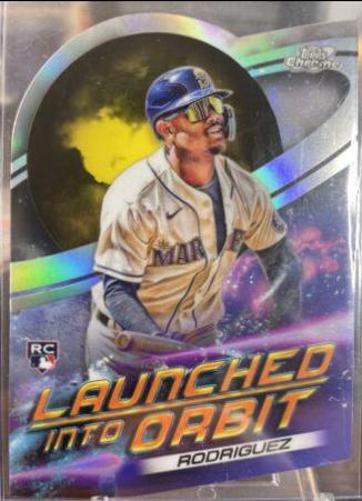 2022 Topps Cosmic Chrome Launched Into Orbit Julio Rodriguez #LIO-19 card