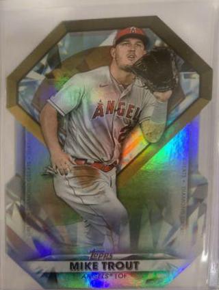 2022 Topps Diamond Greats Die Cuts Mike Trout #DGDC-1 card