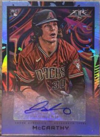 2022 Topps Fire Autographs Jake McCarthy #FA-JMC card