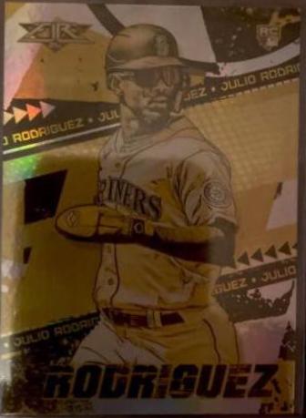 2022 Topps Fire Julio Rodriguez [Gold Minted] #107 card
