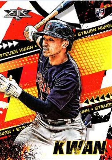 2022 Topps Fire Steven Kwan #126 card