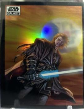 2022 Topps Galaxy Chrome A Dark Turn for Anakin Skywalker #55 card