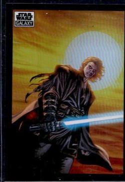 2022 Topps Galaxy Chrome A Dark Turn for Anakin Skywalker [Refractor] #55 card