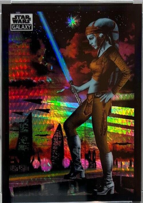 2022 Topps Galaxy Chrome Aayla Secura [Prism Refractor] #76 card