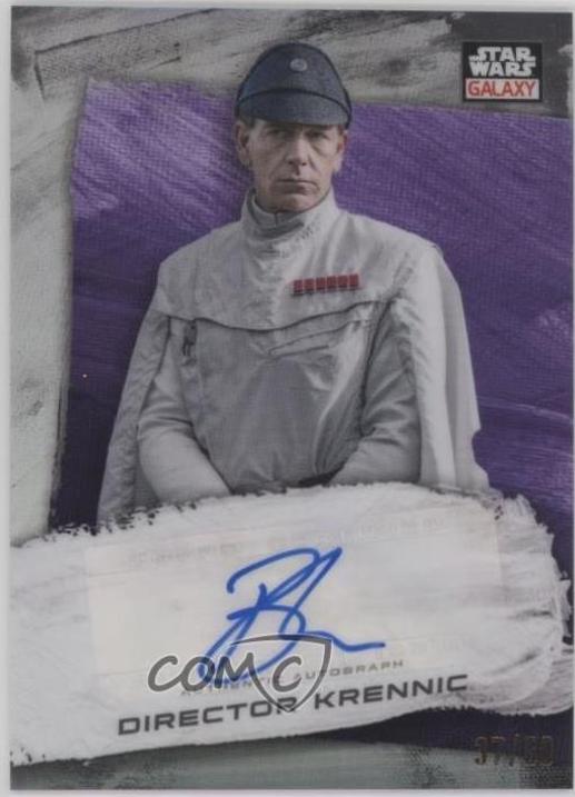 2022 Topps Galaxy Chrome Autograph Ben Mendelsohn [Purple Refractor] #GA-BM card