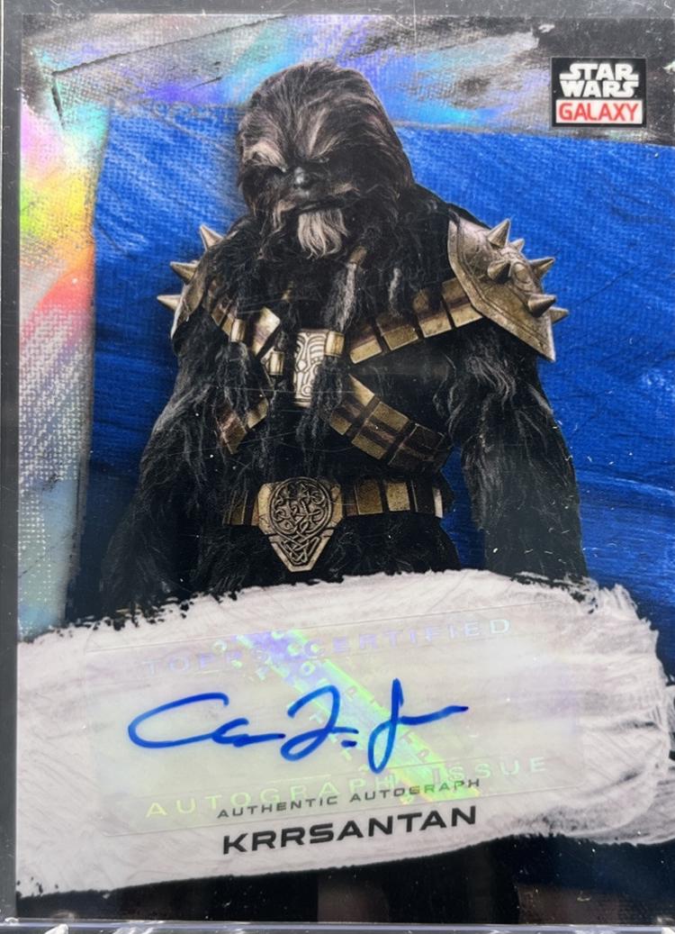 2022 Topps Galaxy Chrome Autograph Carey Jones [Blue Refractor] #GA-CJ card