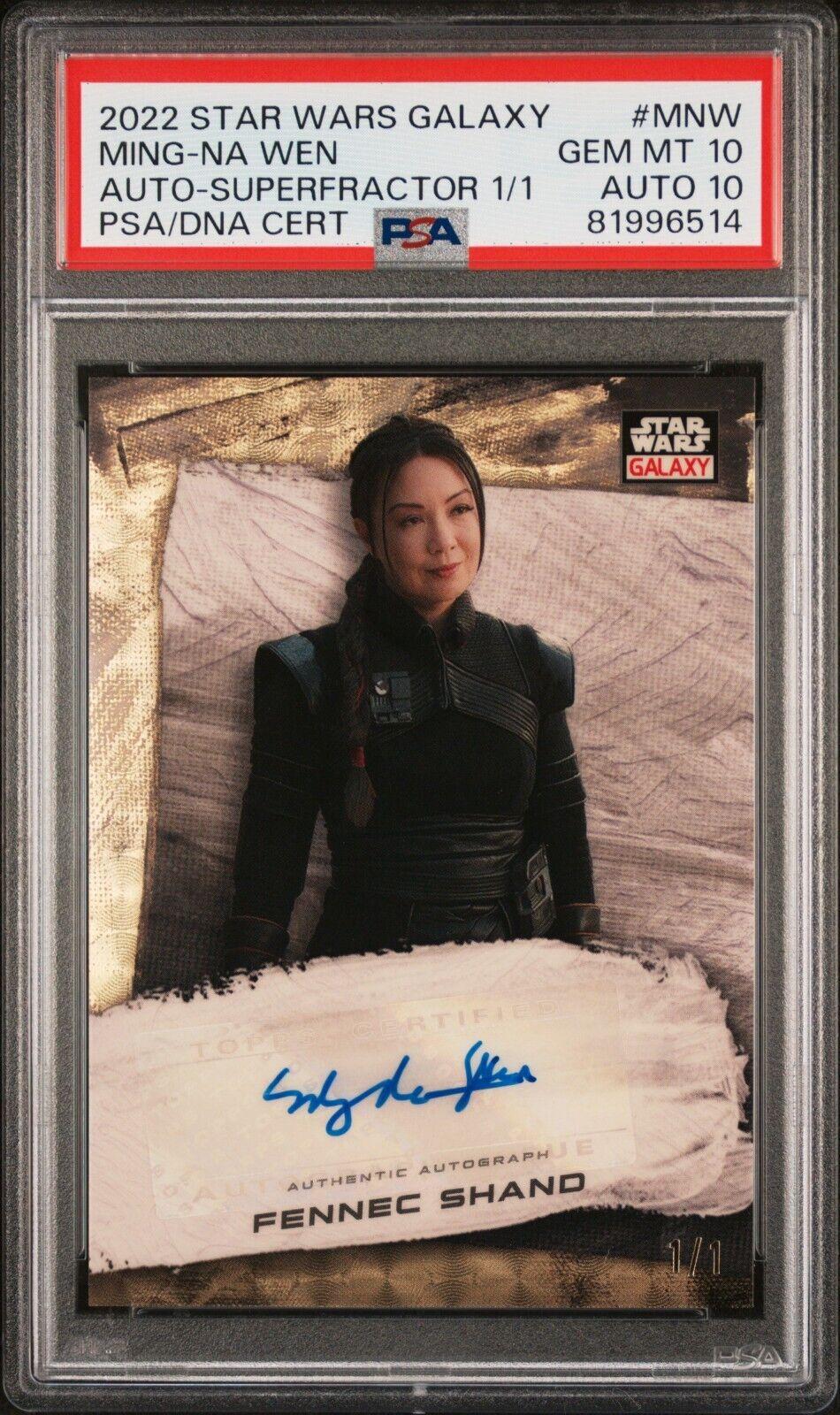 2022 Topps Galaxy Chrome Autograph Ming-Na Wen [Superfractor] #GA-MNW card