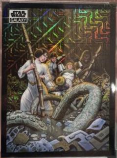 2022 Topps Galaxy Chrome Battle with the Dianoga [Mojo Refractor] #15 card