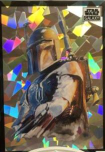 2022 Topps Galaxy Chrome Boba Fett [Atomic Refractor] #10 card