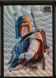 2022 Topps Galaxy Chrome Boba Fett [Wave Refractor] #10 card