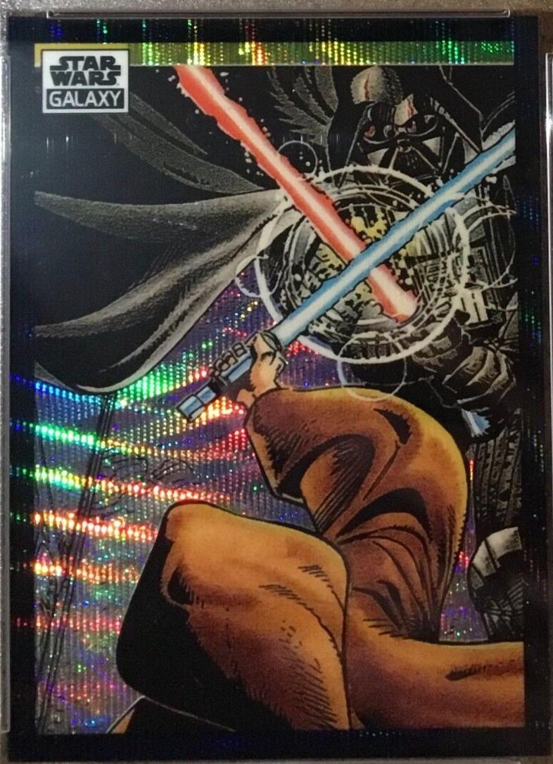 2022 Topps Galaxy Chrome Duel on the Death Star! [Wave Refractor] #34 card