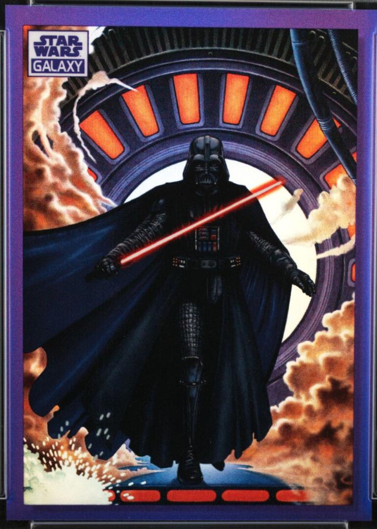 2022 Topps Galaxy Chrome Enter: Darth Vader [Purple Refractor] #50 card