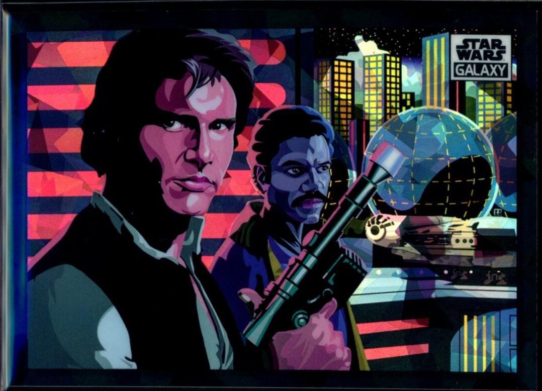 2022 Topps Galaxy Chrome Galaxy's Greatest Scoundrels [Atomic Refractor] #79 card