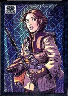 2022 Topps Galaxy Chrome Leia Organa [Mojo Refractor] #86 card