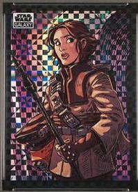 2022 Topps Galaxy Chrome Leia Organa [X-fractor] #86 card