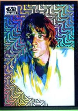 2022 Topps Galaxy Chrome Luke Skywalker [Mojo Refractor] #1 card