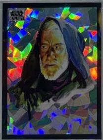 2022 Topps Galaxy Chrome Obi-Wan Kenobi [Atomic Refractor] #3 card
