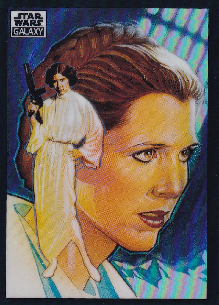 2022 Topps Galaxy Chrome Princess Leia Organa [Refractor] #35 card