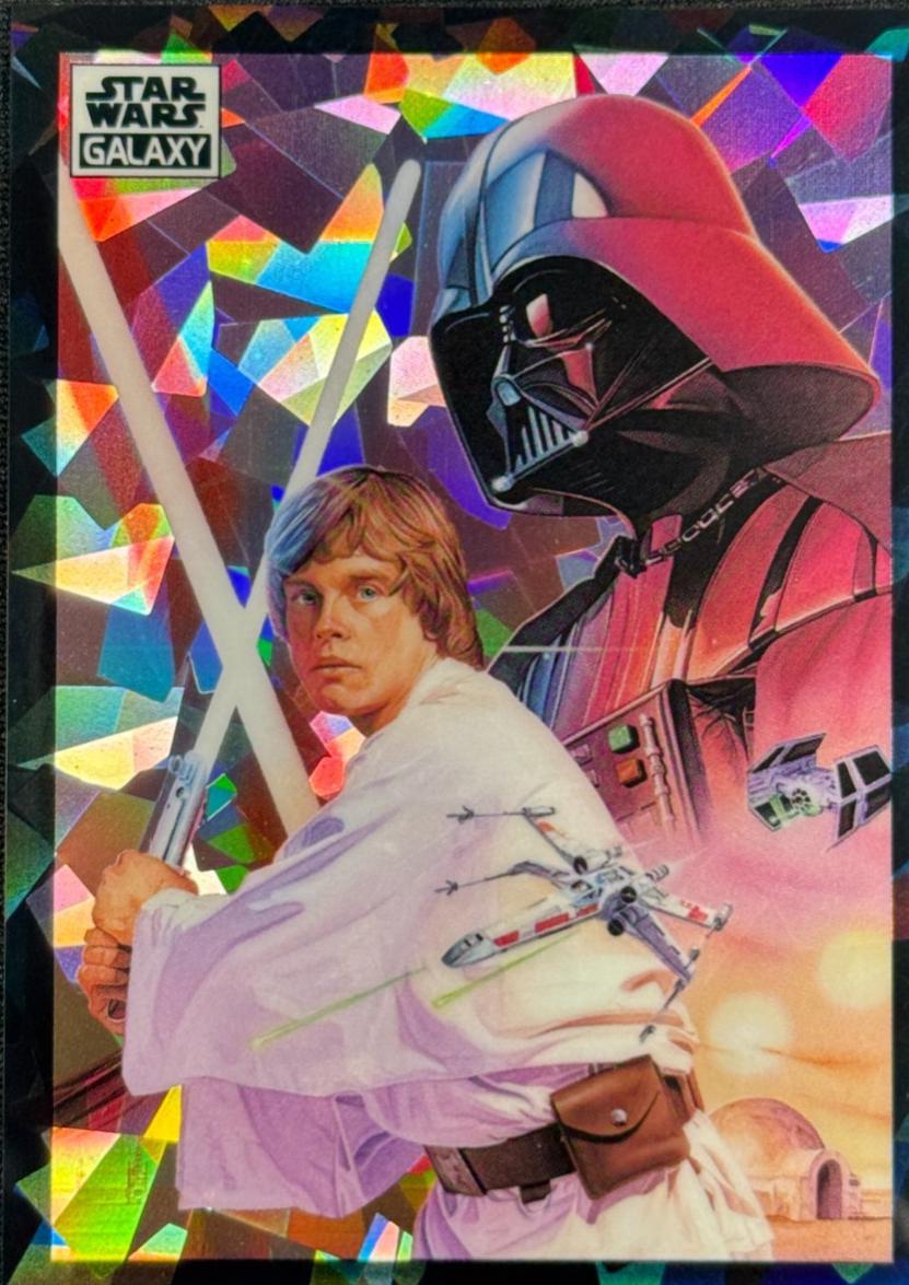 2022 Topps Galaxy Chrome The Dark Lord and a New Hope [Atomic Refractor] #46 card