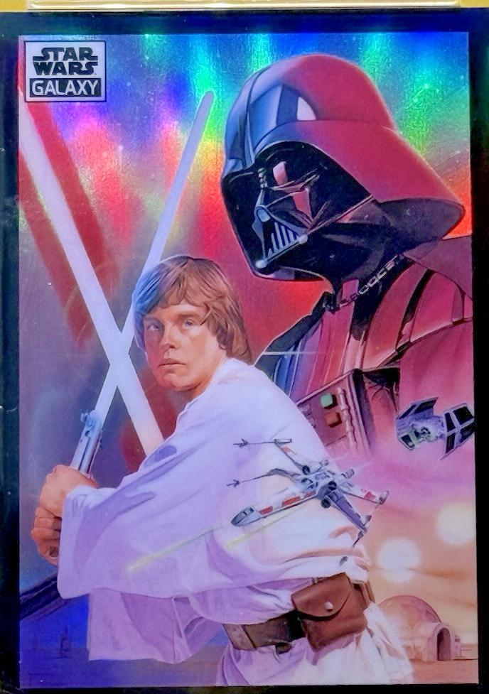 2022 Topps Galaxy Chrome The Dark Lord and a New Hope [Mojo Refractor] #46 card