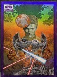 2022 Topps Galaxy Chrome The Skywalker Legacy [Purple Refractor] #51 card