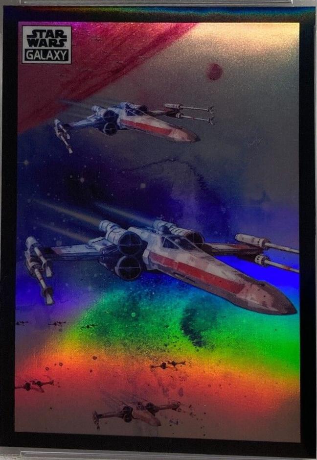 2022 Topps Galaxy Chrome X-wing Starfighters [Refractor] #12 card