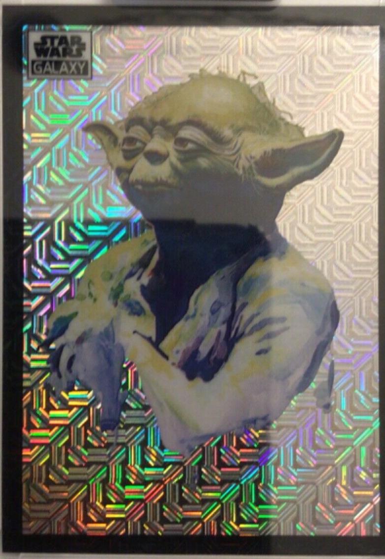 2022 Topps Galaxy Chrome Yoda [Mojo Refractor] #7 card