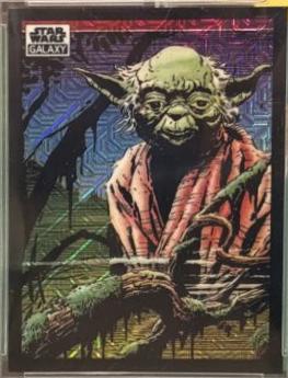 2022 Topps Galaxy Chrome Yoda on Dagobah [Mojo Refractor] #32 card