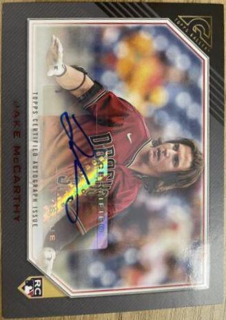 2022 Topps Gallery Rookie Autographs Jake McCarthy #RA-JMC card