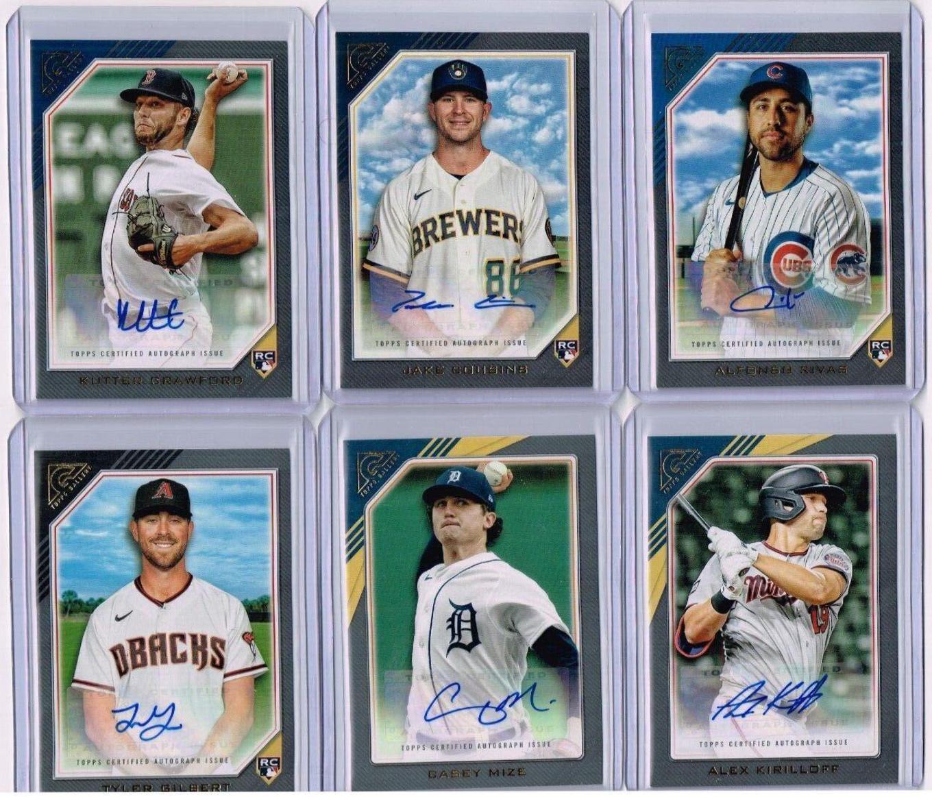 2022 Topps Gallery Rookie Autographs Tyler Gilbert #RA-TG card