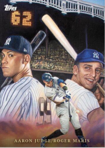 2022 Topps Game Within Game Aaron Judge, Roger Maris #15 card