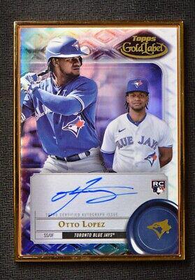 2022 Topps Gold Label Framed Autographs Otto Lopez #FA-OL card