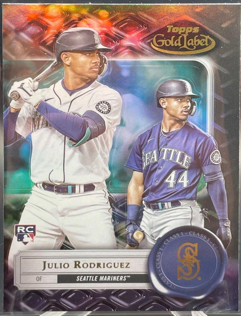 2022 Topps Gold Label Julio Rodriguez [Class 1 Black] #4 card