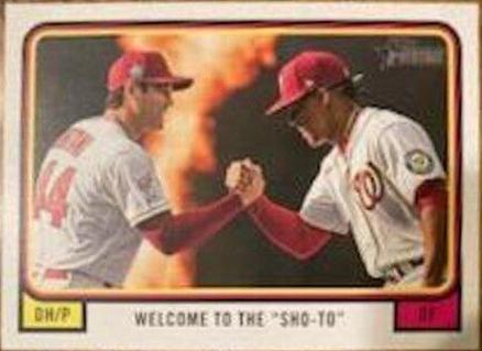 2022 Topps Heritage Combo Cards Juan Soto, Shohei Ohtani #CC-7 card
