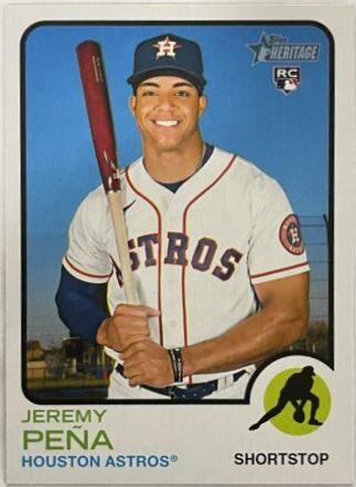 2022 Topps Heritage Jeremy Pena #629 card