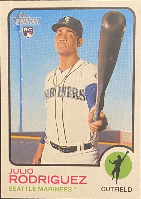 2022 Topps Heritage Julio Rodriguez #700 card