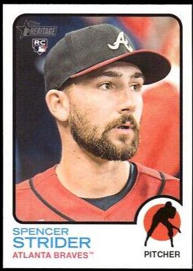 2022 Topps Heritage Spencer Strider #521 card