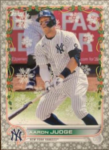 2022 Topps Holiday Aaron Judge [Metallic] #HW1 card