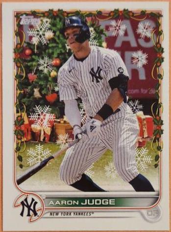 2022 Topps Holiday Aaron Judge [SSP Variation] #HW1 card