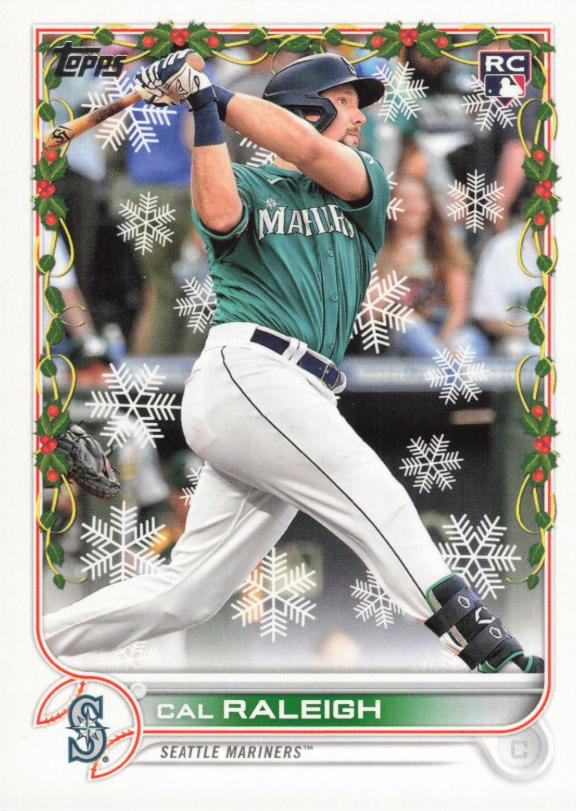 2022 Topps Holiday Cal Raleigh #HW175 card